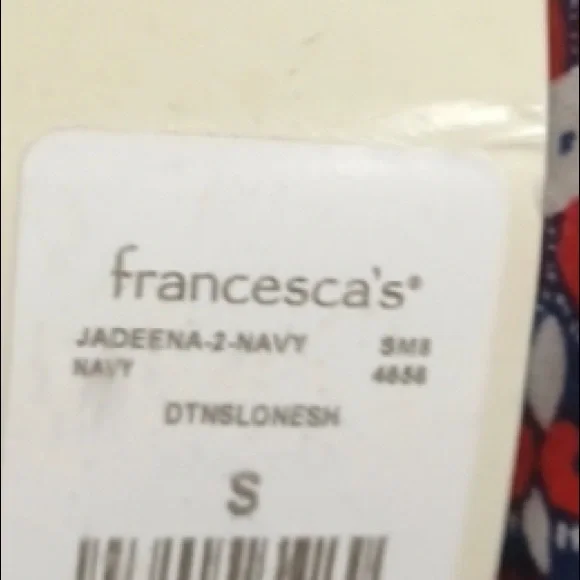 Francesca’s Maxi Dress. Style Jadeen Size Small shoulder. - Picture 15 of 15